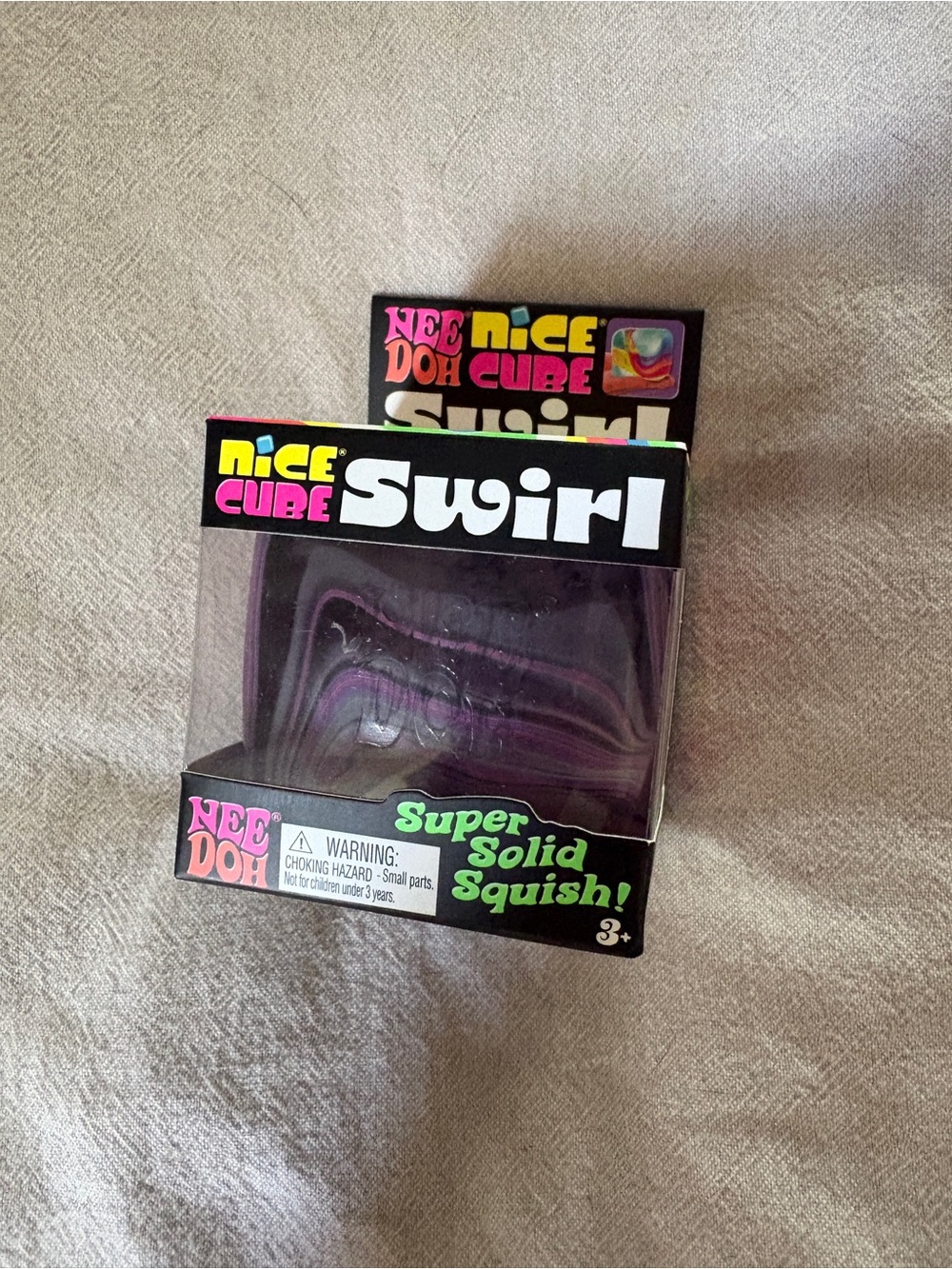 Nee Doh Nice Cube Swirl - Purple Kids Sensory Squishy Toy